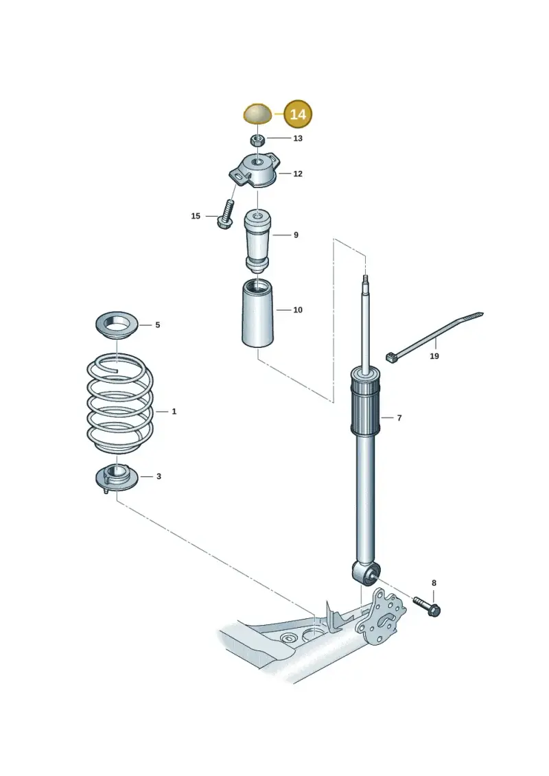 1Q0512135A — Skoda Kushaq (2021-) diagram 62i511000, position 14