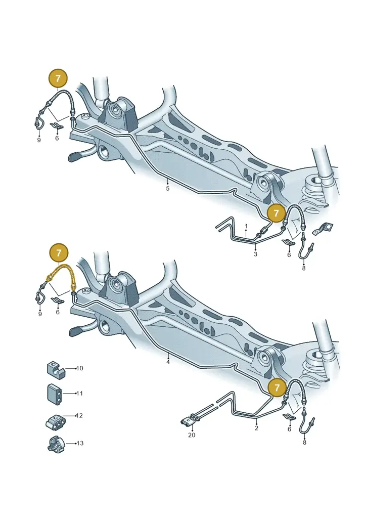 1Q0611775D — Skoda Yeti (2013-2017) diagram 412611300, position 7