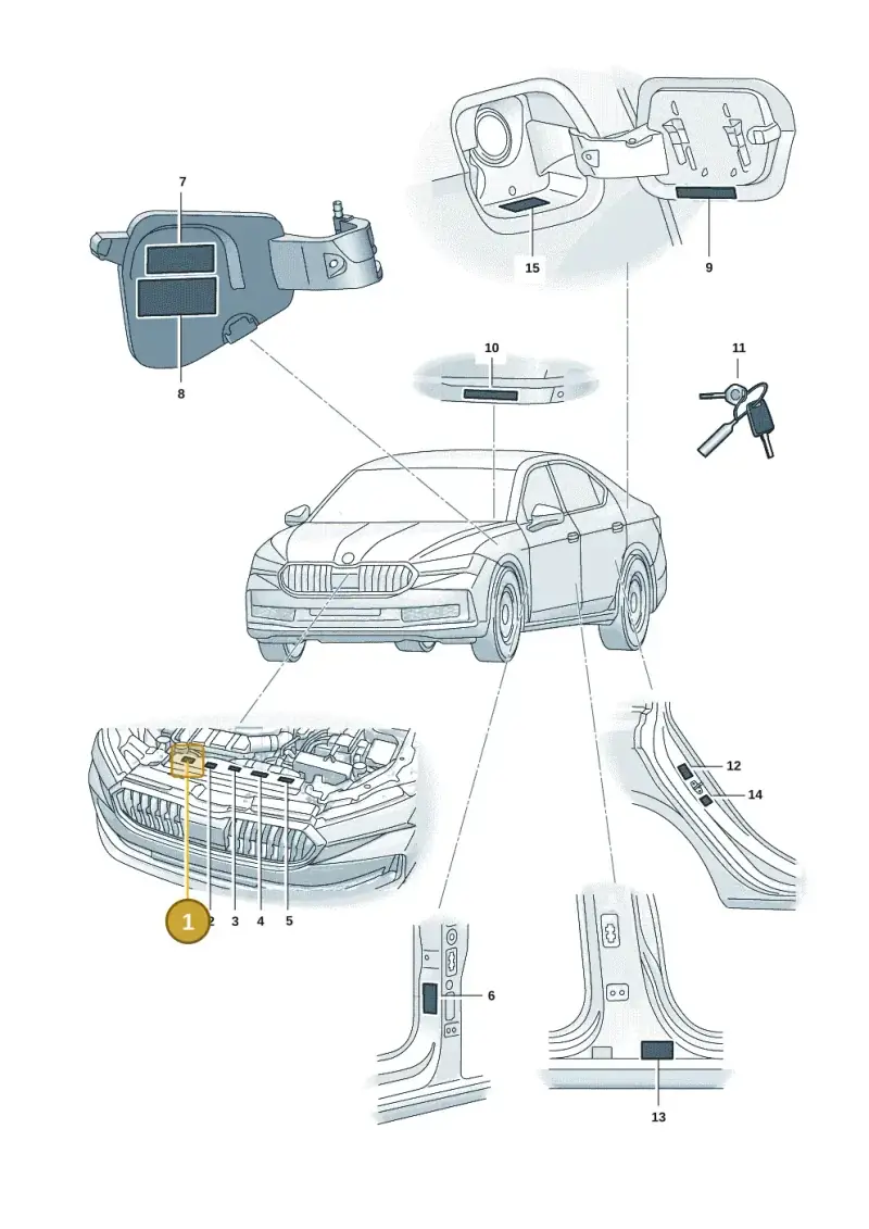 1S0010008E — Skoda Superb Combi (2023-) diagram 3p0010000, position 1