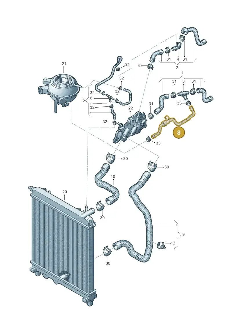 1S0121109H — Skoda Citigo (2011-2019) diagram 723121100, position 8
