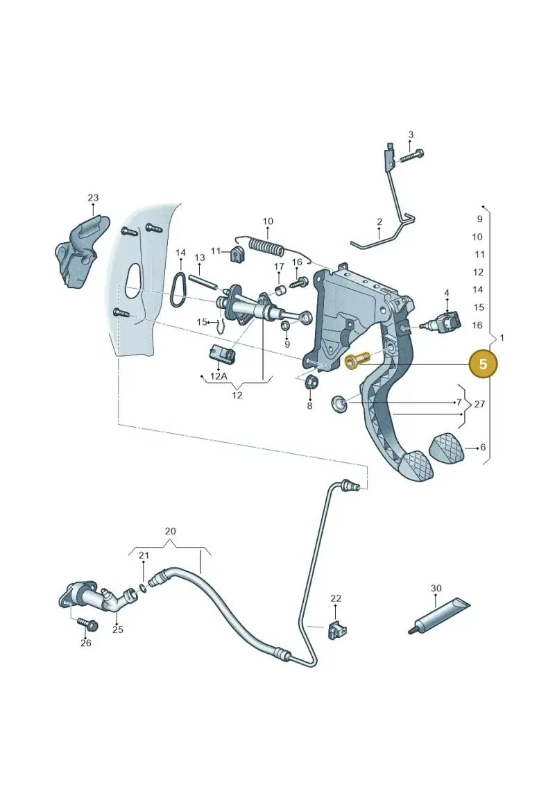 1S0721152 — Skoda Citigo (2011-2019) diagram 723721250, position 5