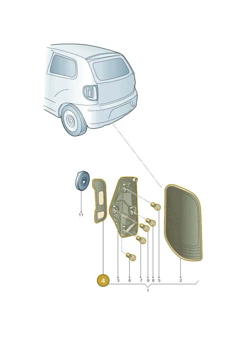 1S0945191 — Skoda Citigo (2011-2019) diagram 727945000, position 4