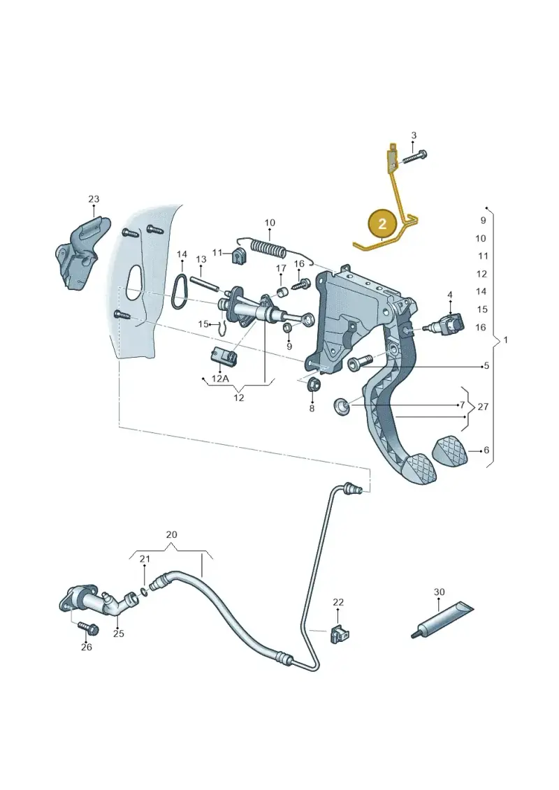 1S2723913 — Skoda Citigo (2011-2019) diagram 723721250, position 2