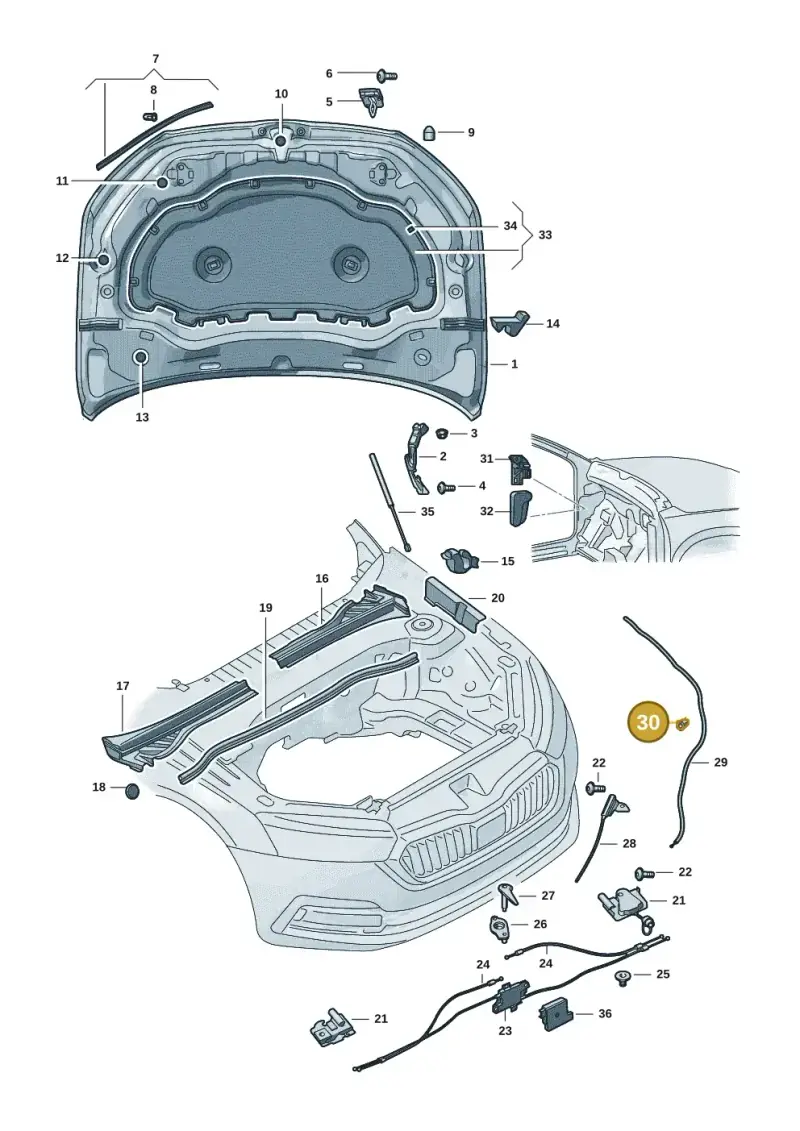 1T0823567 — Skoda Kodiaq (2024-) diagram 57h823000, position 30