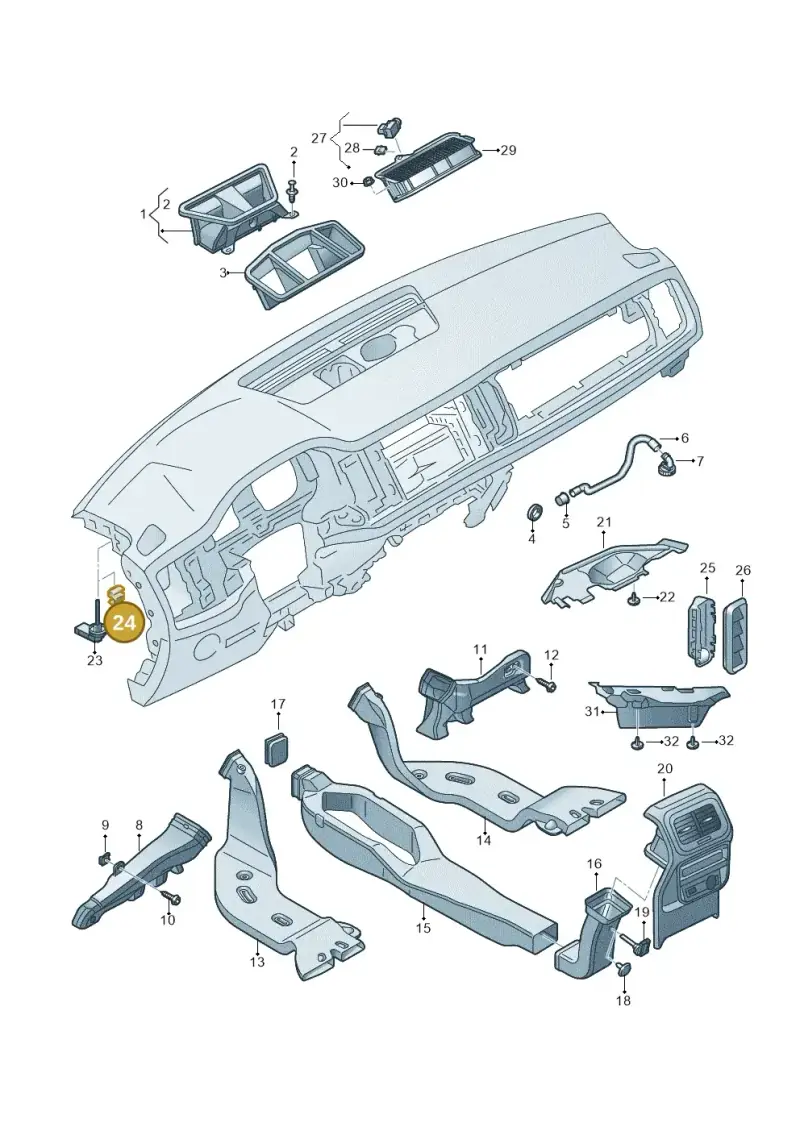 1T0857489 — Skoda Kodiaq (2024-) diagram 804819300, position 24