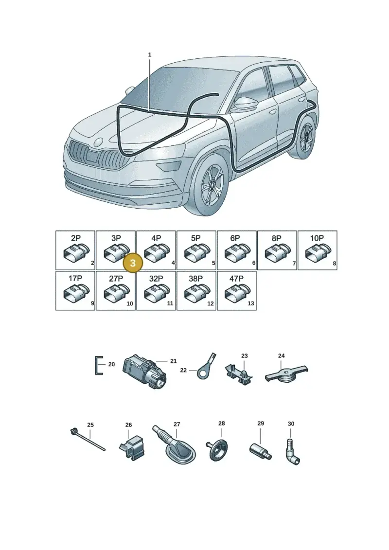 1T0972703 — Skoda Kodiaq (2018-2022) diagram 804971085, position 3