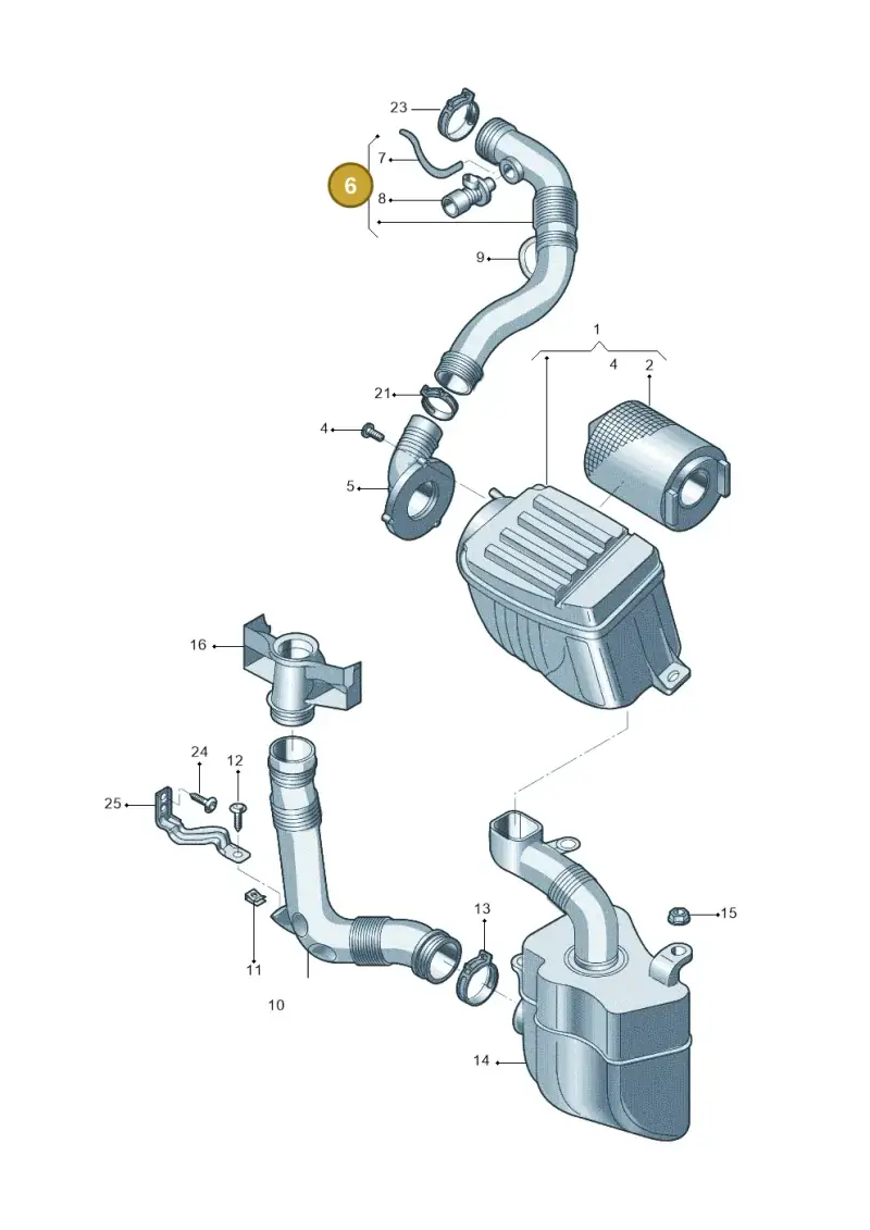 1TD129684 — Skoda OCTAVIA           "CN."07> (2007-) diagram 446129200, position 6