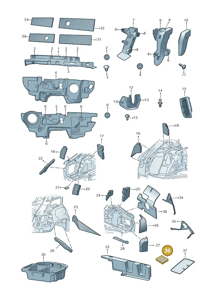 1U6863247 — Skoda Superb Combi (2015-2024) diagram 851000090, position 36