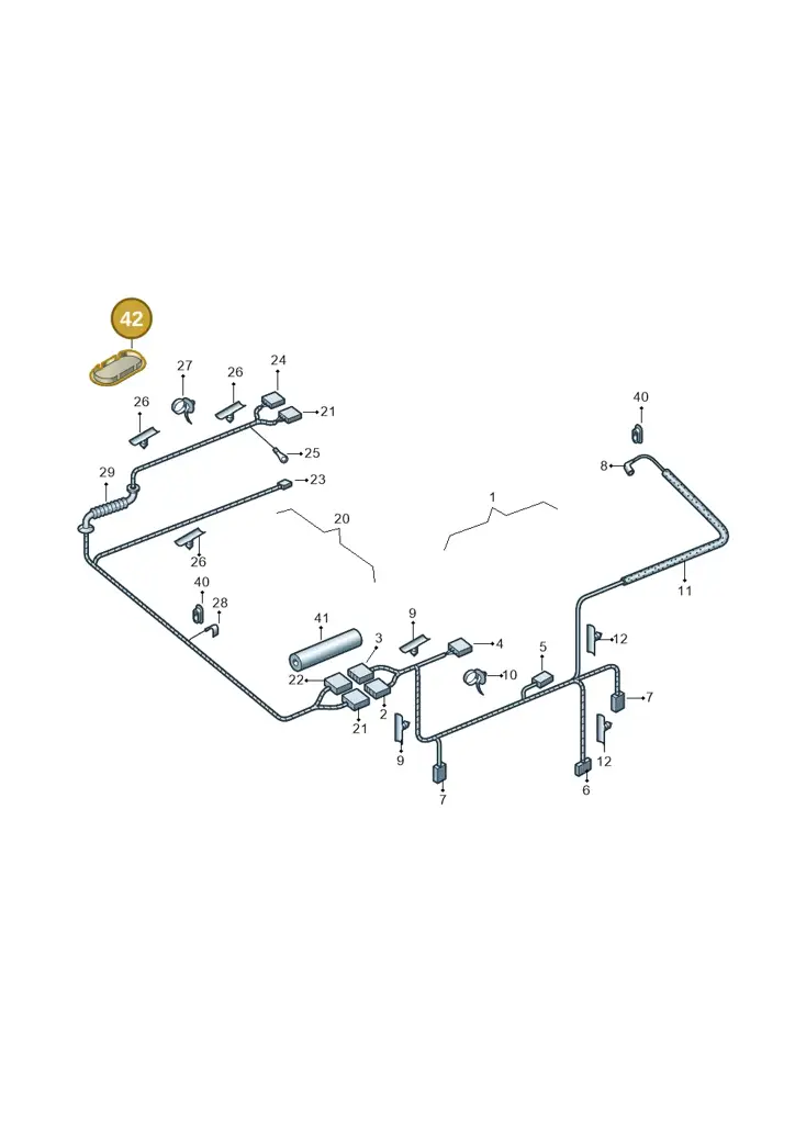 1U6971904A — Skoda Octavia ambiente (2008-2013) diagram 419972500, position 42