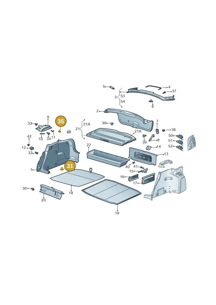 1Z08190559B9 — Skoda Octavia (2017-2020) diagram 753867800, position 31+35