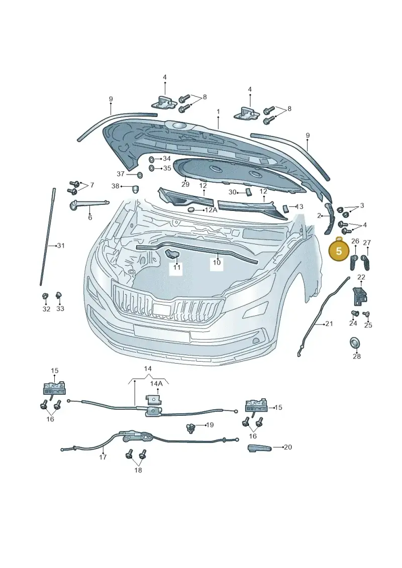 1Z0823429 — Skoda Kamiq (2019-2020) diagram 584823000, position 5