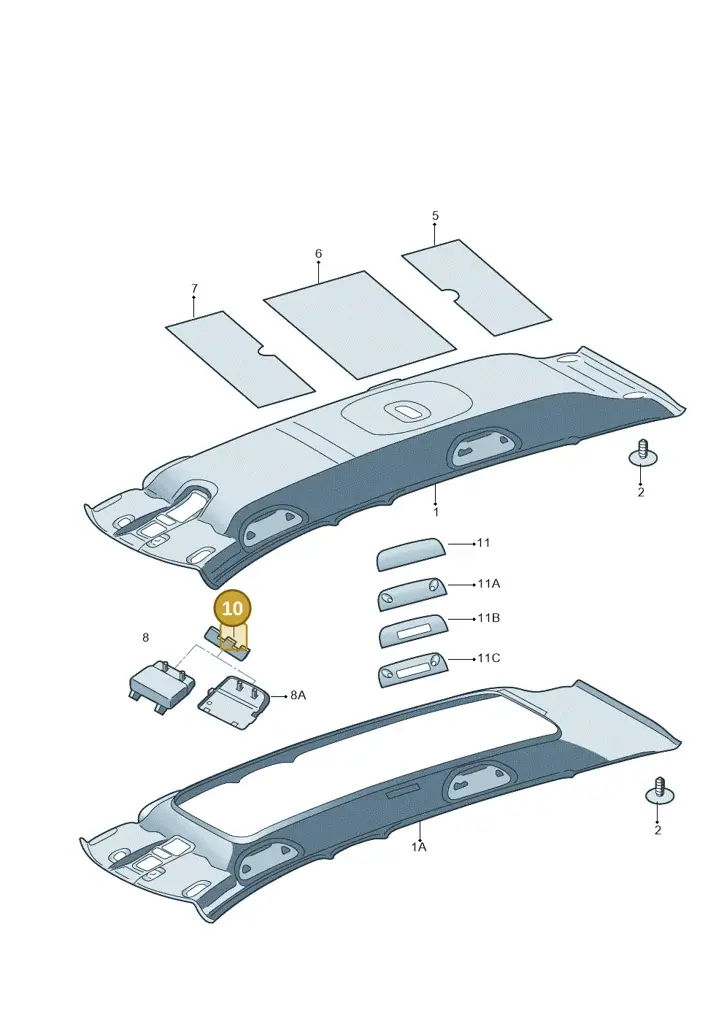 1Z0857943 — SEAT Toledo (2015-2019) diagram 740867550, position 10