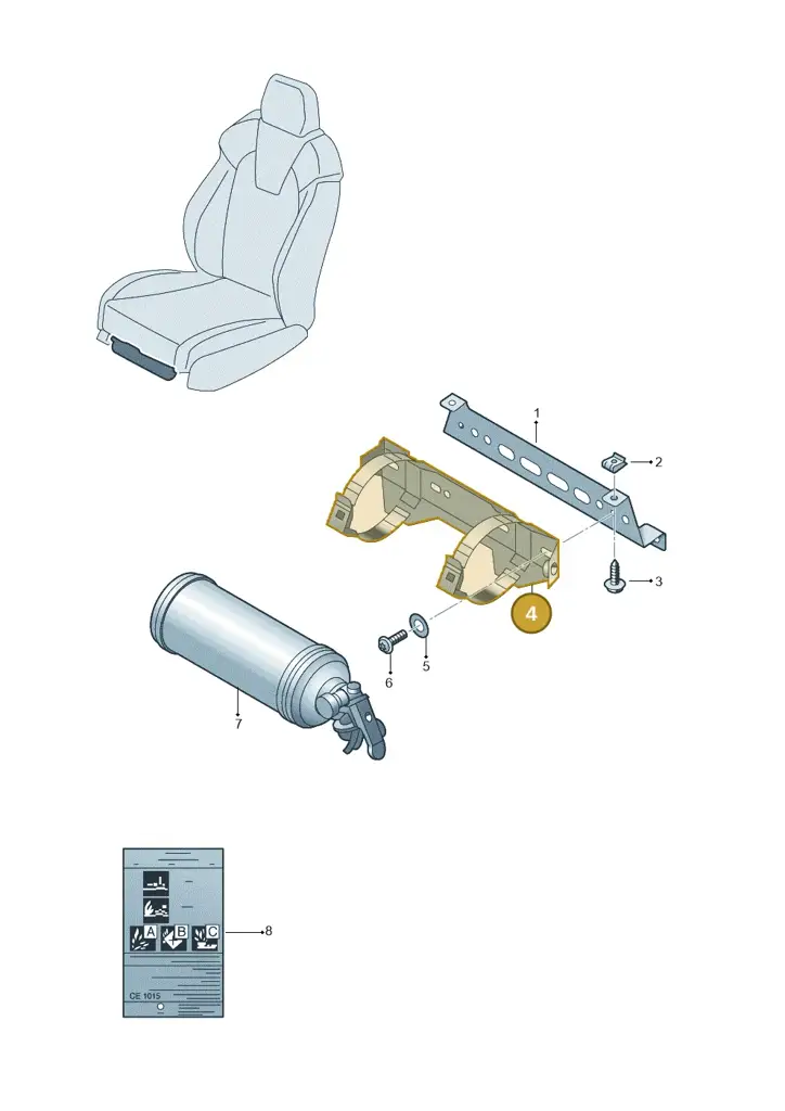 1Z0860231A — Skoda Fabia (2021-2022) diagram 585011000, position 4