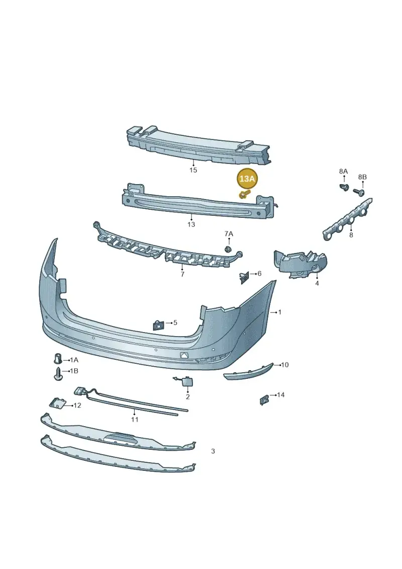 1Z0860505D — Skoda Octavia (2019-2022) diagram 585807050, position 13A