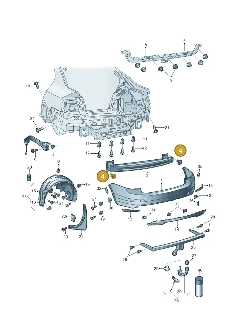 1Z0860505D — Skoda Octavia (2017-2020) diagram 805807500, position 4