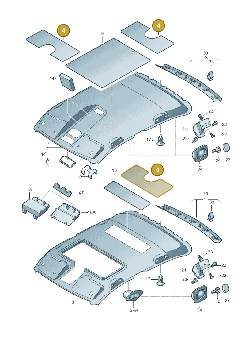 1Z0867817F — Skoda Octavia ambiente (2008-2013) diagram 419867550, position 4