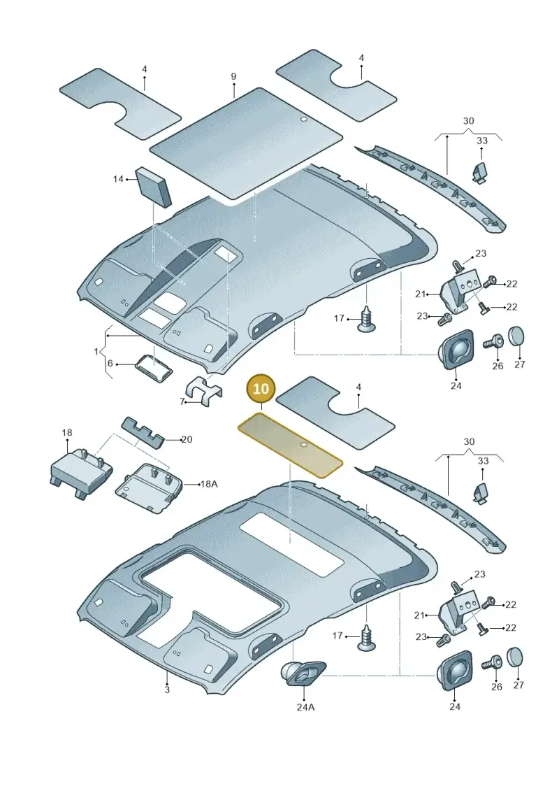 1Z0867817H — Skoda Octavia ambiente (2008-2013) diagram 419867550, position 10