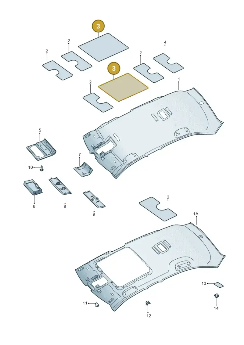 1Z0867817H — Skoda Superb Combi (2015-2024) diagram 851867550, position 3