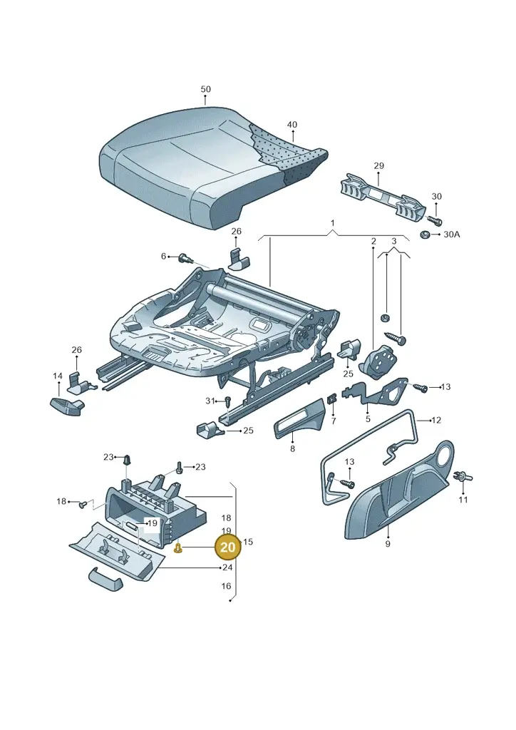 1Z0881979WC4 — Skoda Superb Combi (2015-2024) diagram 632881010, position 20