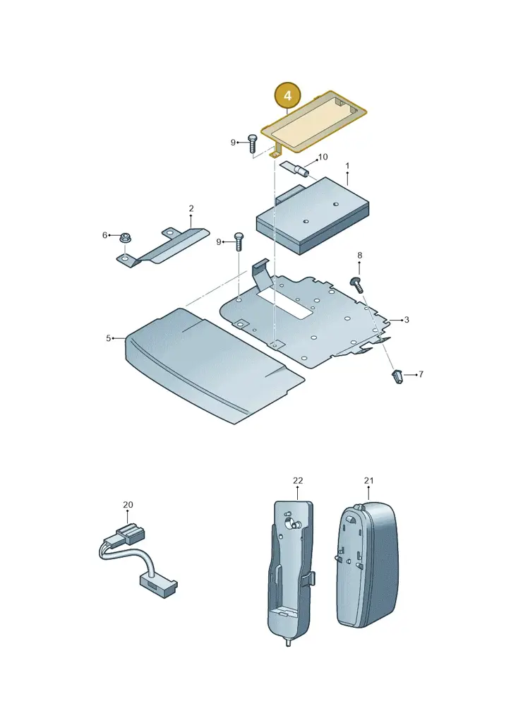 1Z0919694 — Skoda Octavia (2017-2020) diagram 666035500, position 4