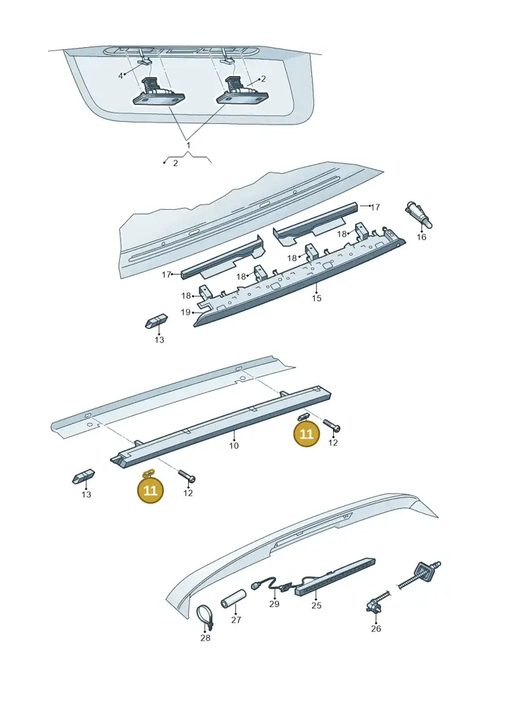 1Z0945170 — Skoda Octavia (2017-2020) diagram 753943000, position 11