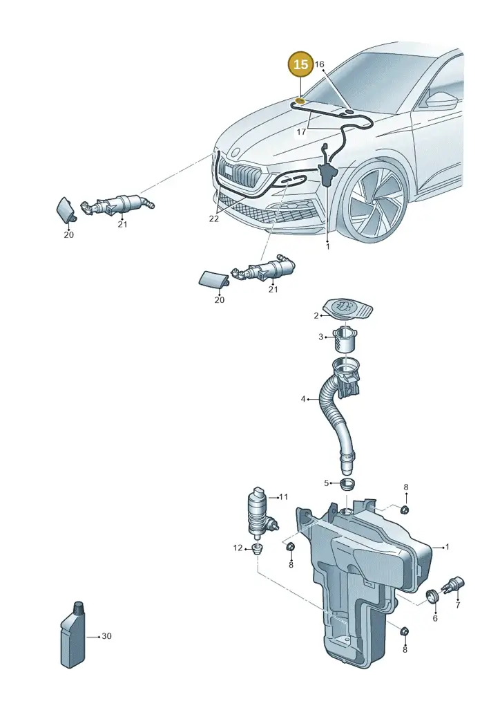 1Z0955986 — Skoda Enyaq (2020-) diagram 584955010, position 15