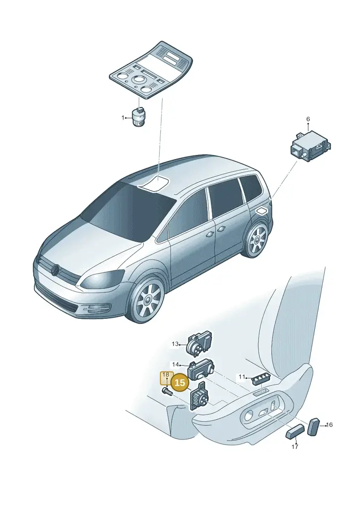 1Z09597774PK — Volkswagen Sharan (2015-2022) diagram 689959050, position 15