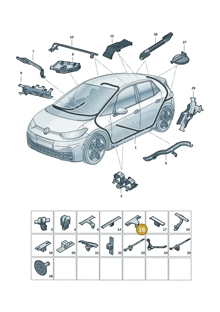 1Z0971848 — Skoda Enyaq (2020-2021) diagram 10a971090, position 16