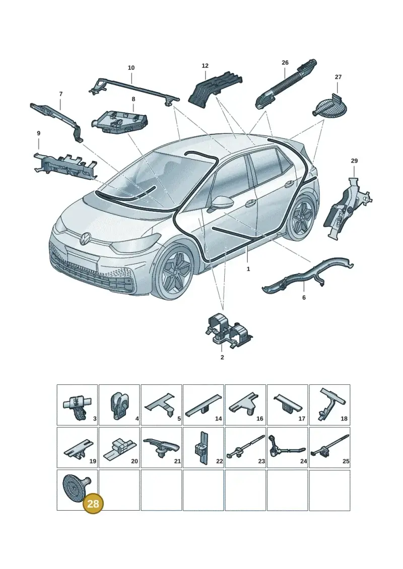 1Z0971913 — Skoda Enyaq (2020-) diagram 10a971091, position 28