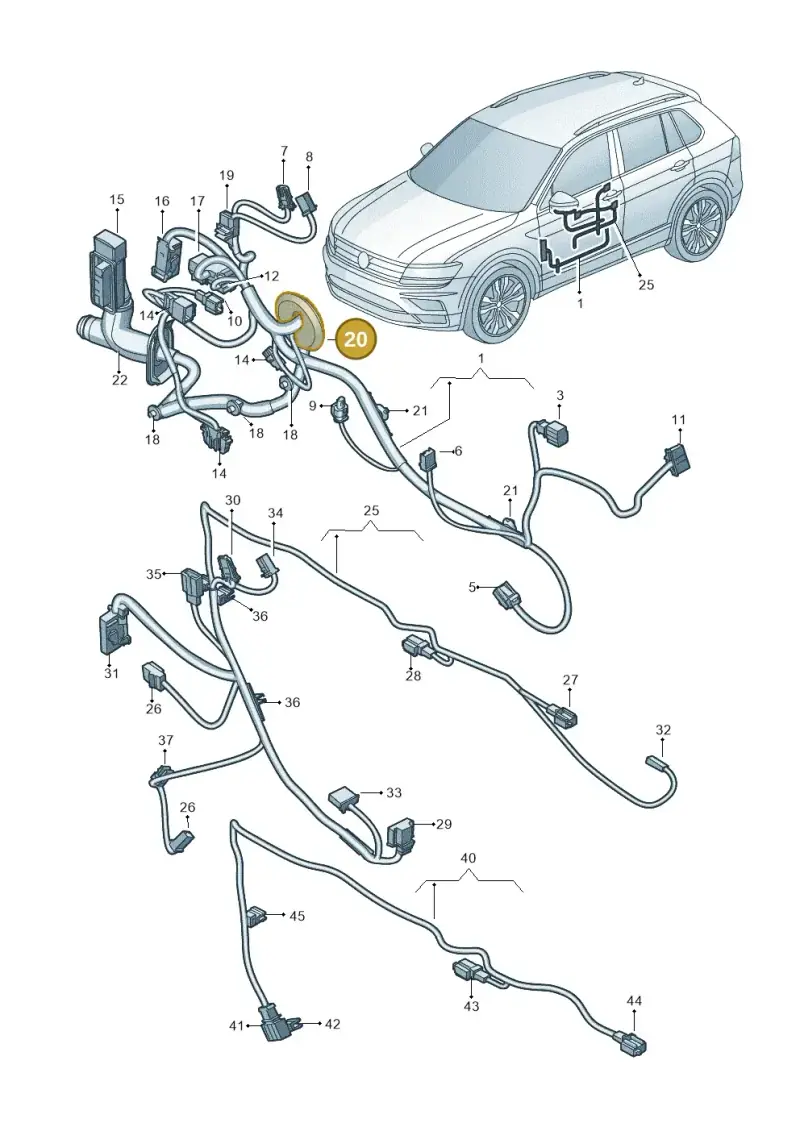 1Z0971913 — Skoda Kodiaq (2018-2022) diagram 884972310, position 20
