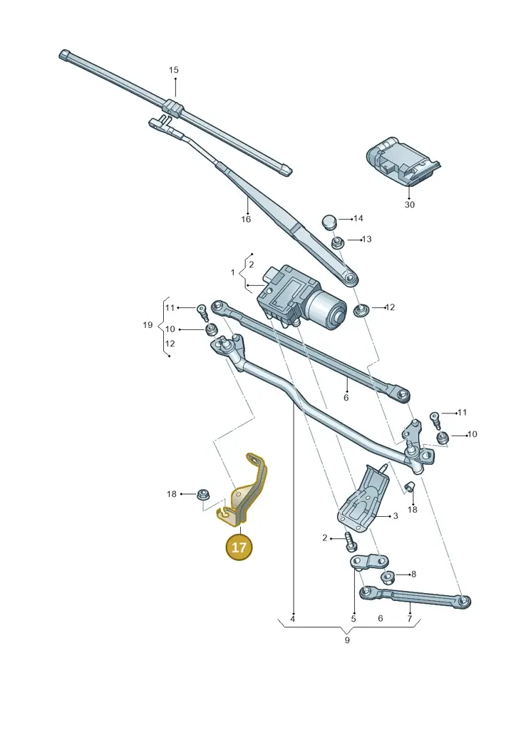 1Z2955633A — SEAT Toledo (2015-2019) diagram 419955000, position 17