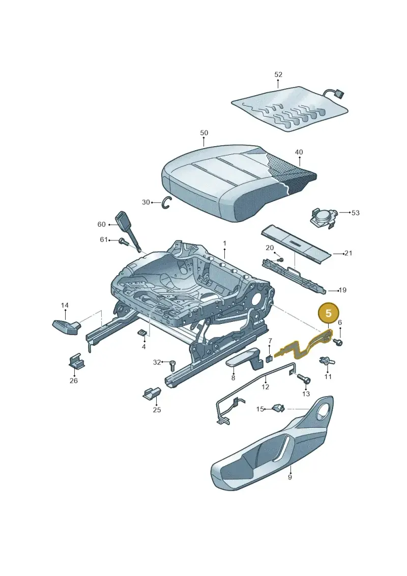 2G0881092 — Skoda Fabia (2021-) diagram 6vn881001, position 5