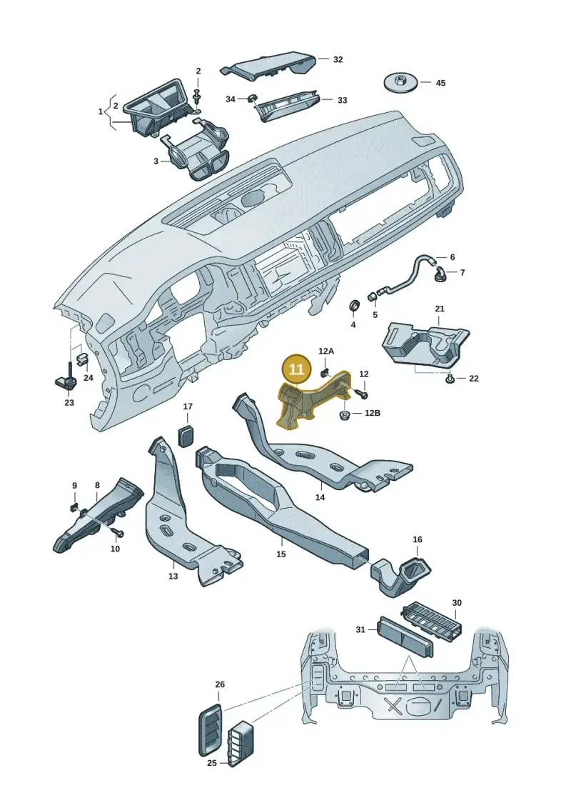 2G2819152A — Skoda Fabia (2021-) diagram 6vn819010, position 11