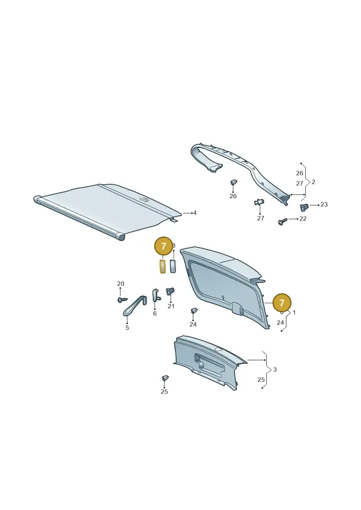 2GL8676589B9 — Skoda Karoq (2017-2023) diagram 804867900, position 7