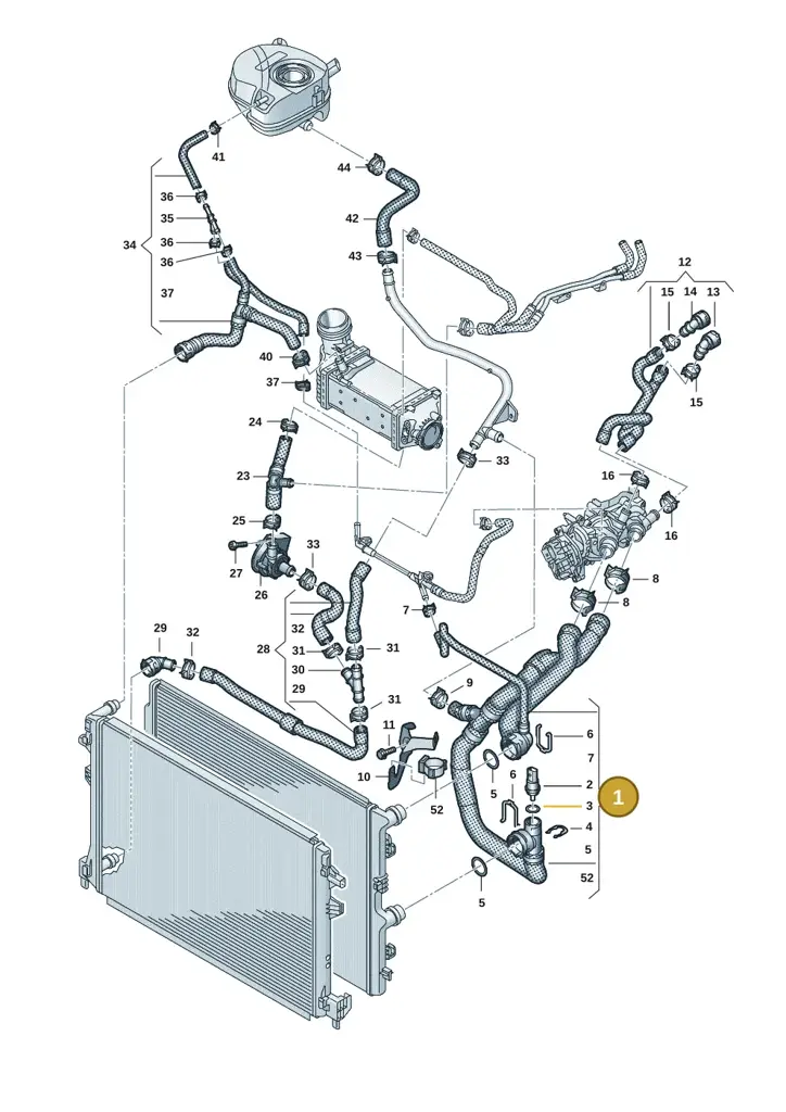 2Q0121049CL — Skoda Fabia (2021-) diagram 2f0121211, position 1