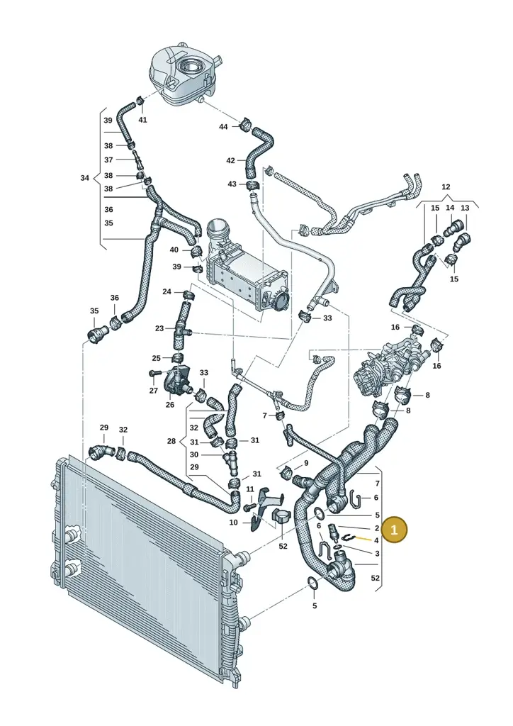 2Q0121049DF — Skoda Fabia (2021-) diagram 2f0121210, position 1