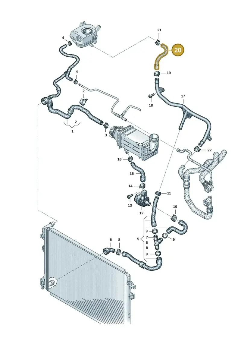 2Q0121109 — Skoda Kamiq (2019-) diagram 837121235, position 20