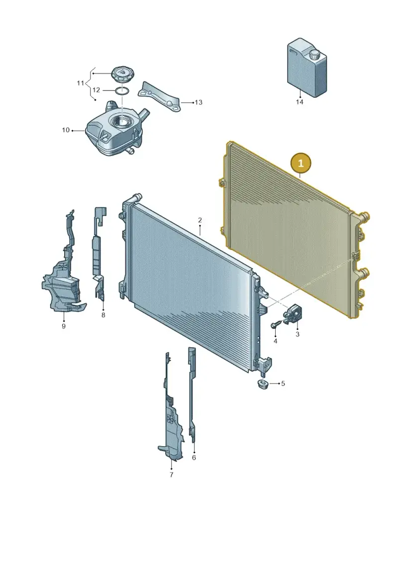 2Q0121253M — Skoda Fabia (2021-) diagram 837122030, position 1