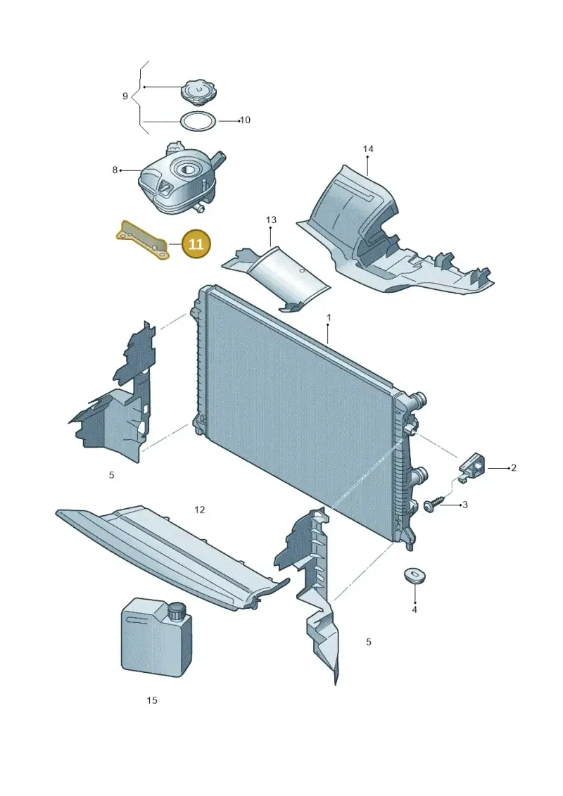 2Q0121409 — Skoda Kamiq (2019-) diagram 584122550, position 11