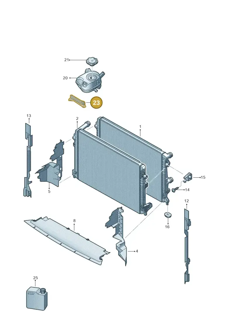 2Q0121409 — Skoda Kamiq (2019-) diagram 837122011, position 23