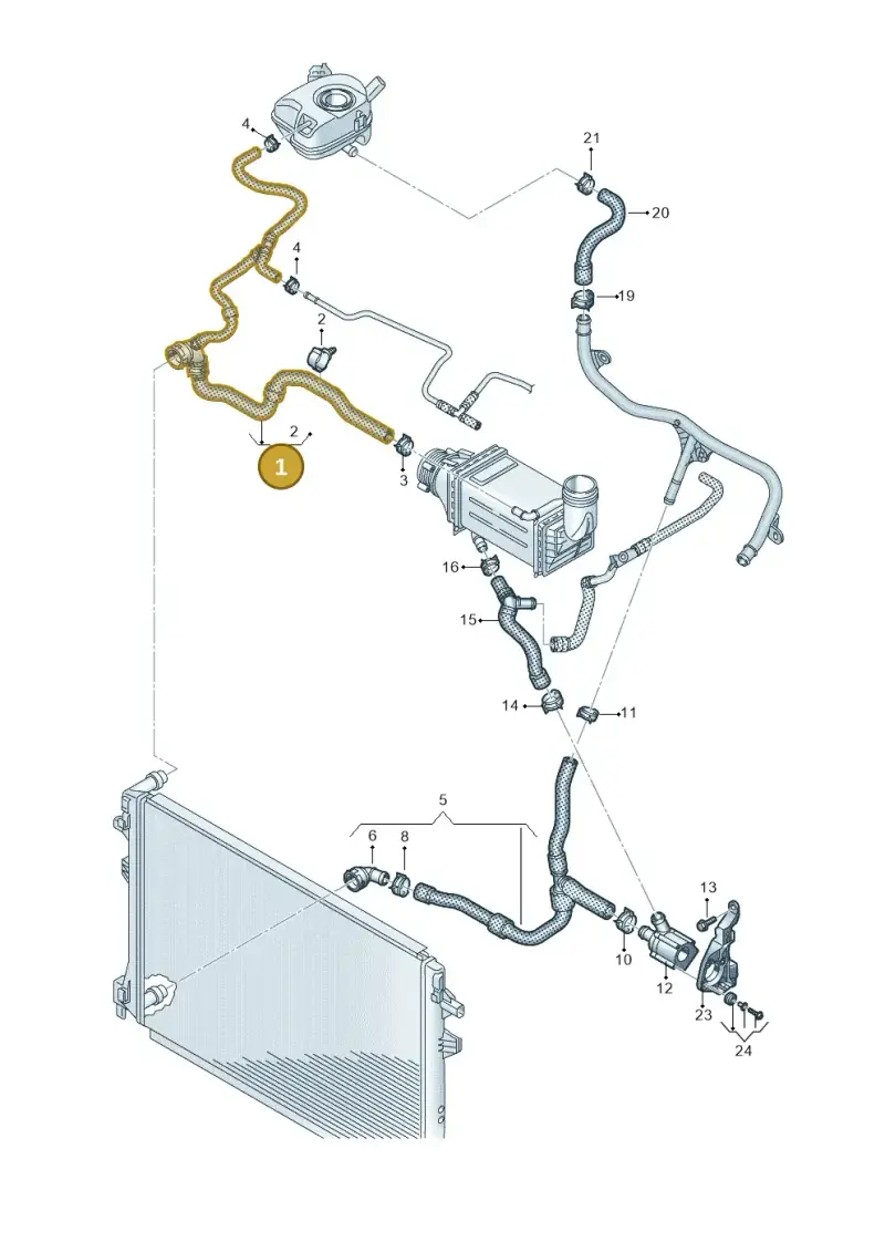2Q0122101DA — Skoda Fabia (2021-) diagram 2f0121301, position 1