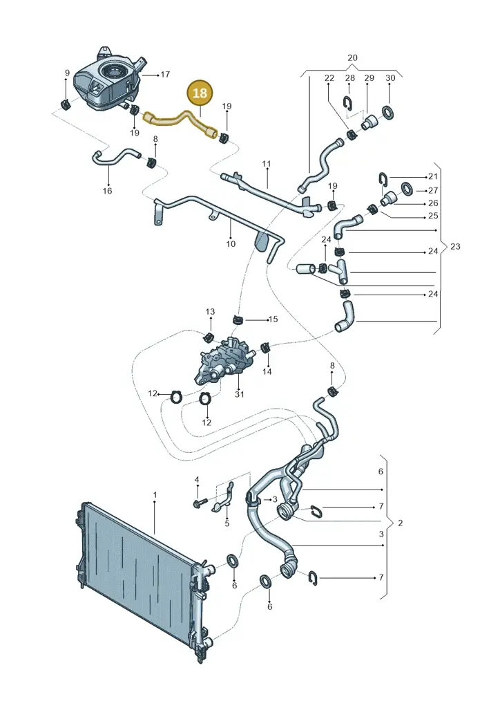 2Q0122109H — Skoda Fabia (2021-) diagram 602121200, position 18