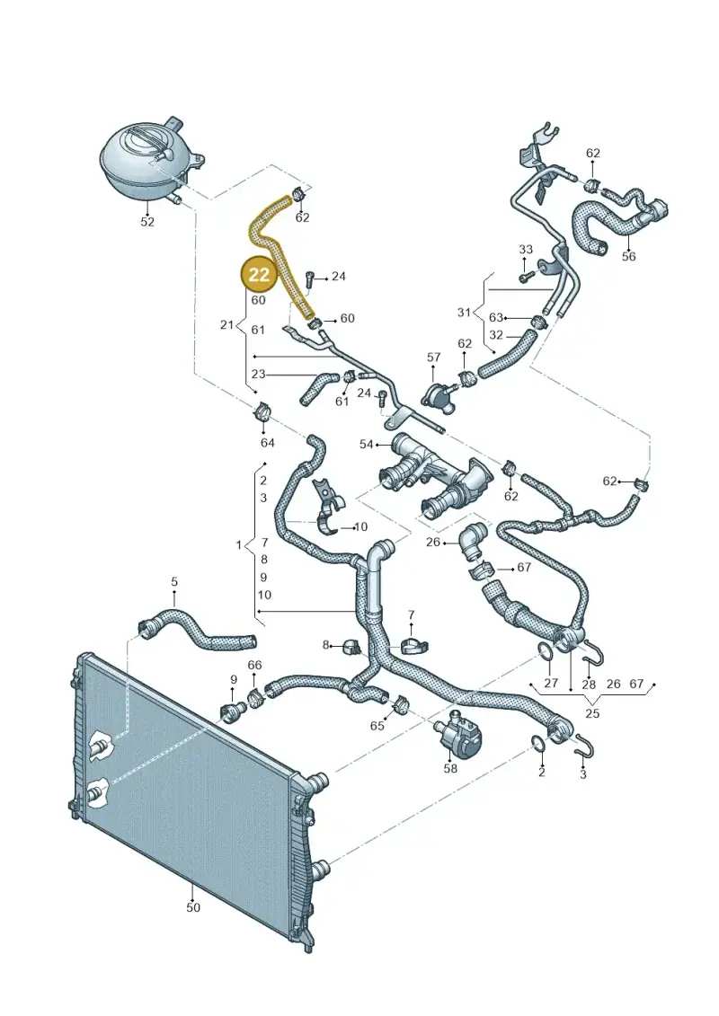 2Q0122449 — Skoda Kamiq (2019-) diagram 837121100, position 22