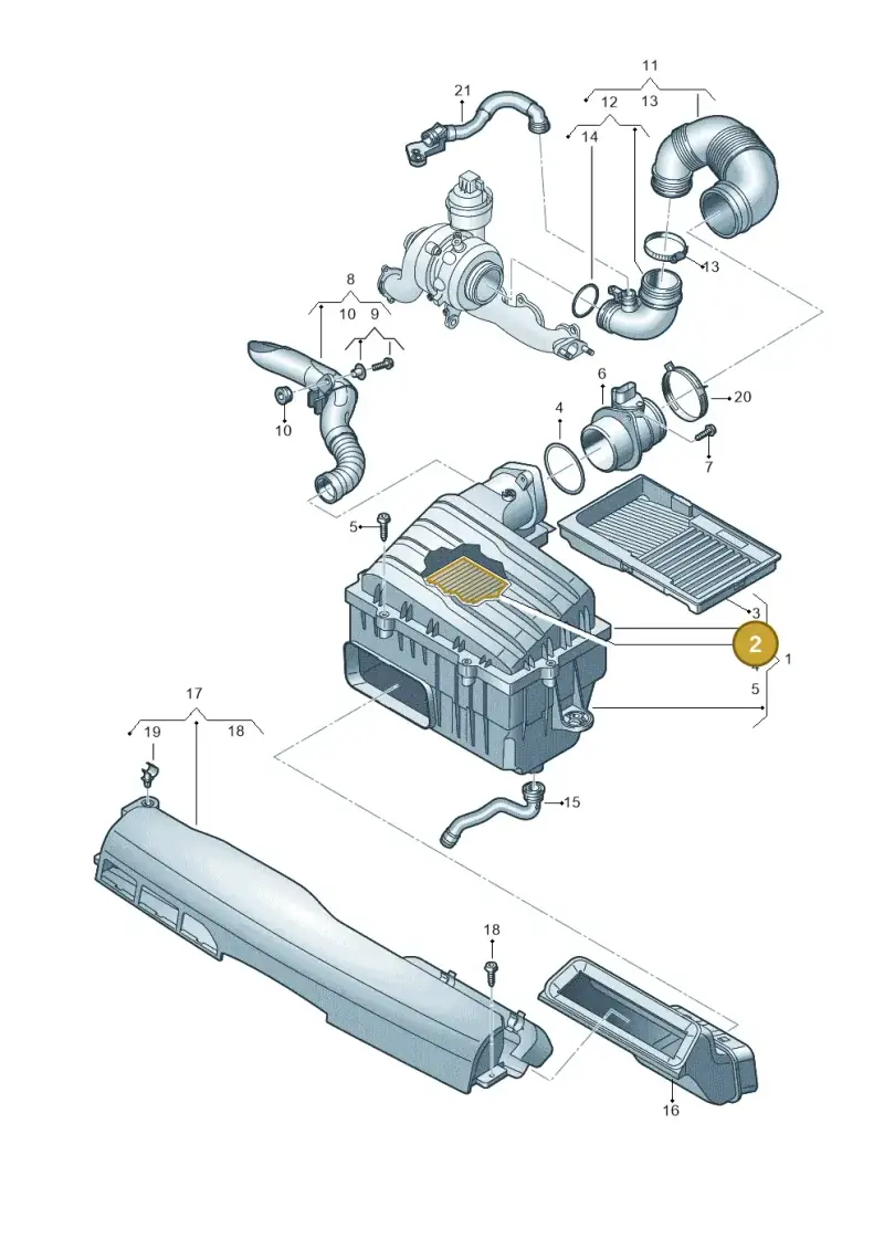 2Q0129620 — Skoda Kamiq (2019-) diagram 837129500, position 2