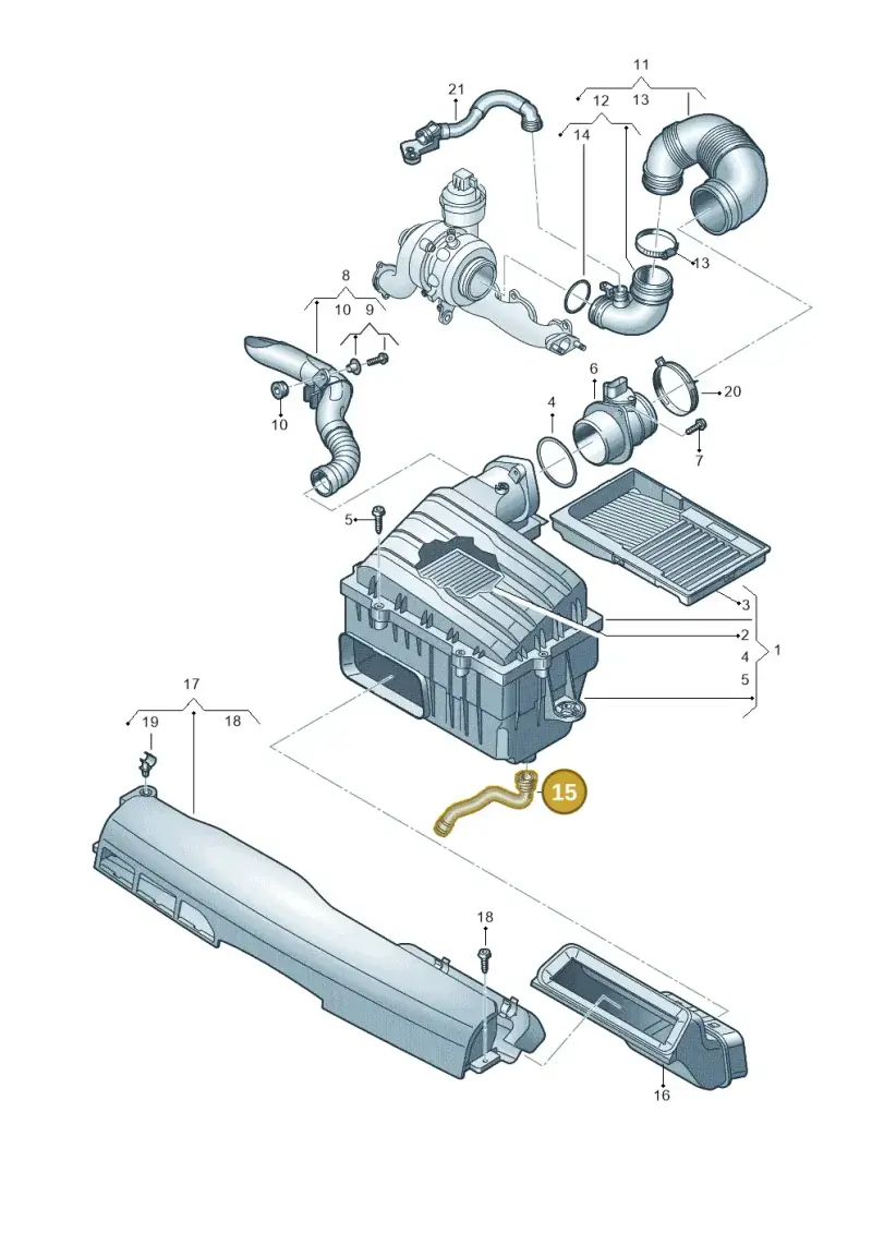 2Q0129637A — Skoda Kamiq (2019-) diagram 837129500, position 15