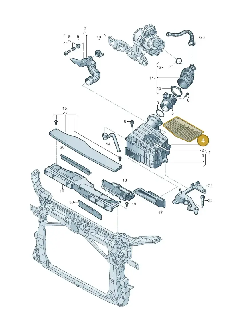 2Q0129668A — Skoda Kodiaq (2024-) diagram 793129060, position 4
