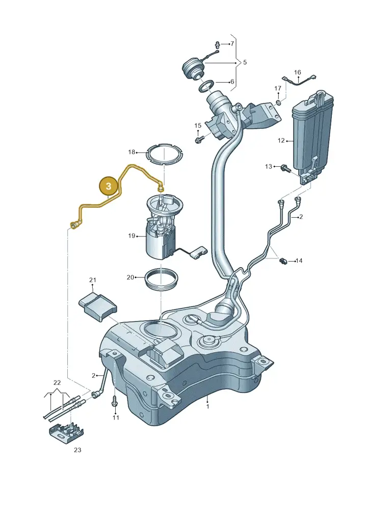 2Q0201293E — Skoda Kamiq (2019-) diagram 837201055, position 3