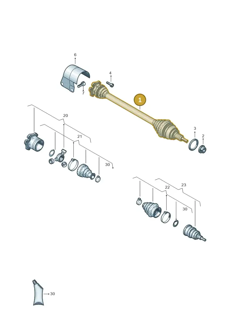 2Q0407272BS — Skoda Kamiq (2019-) diagram 837407400, position 1