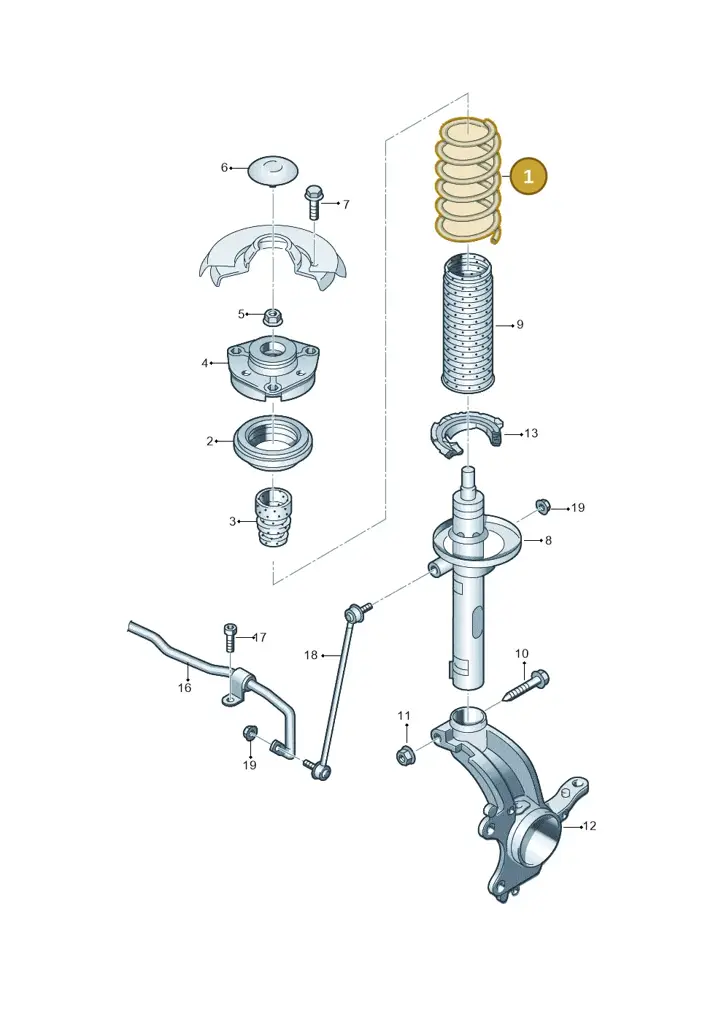2Q0411105F — Skoda Fabia (2021-) diagram 753411000, position 1