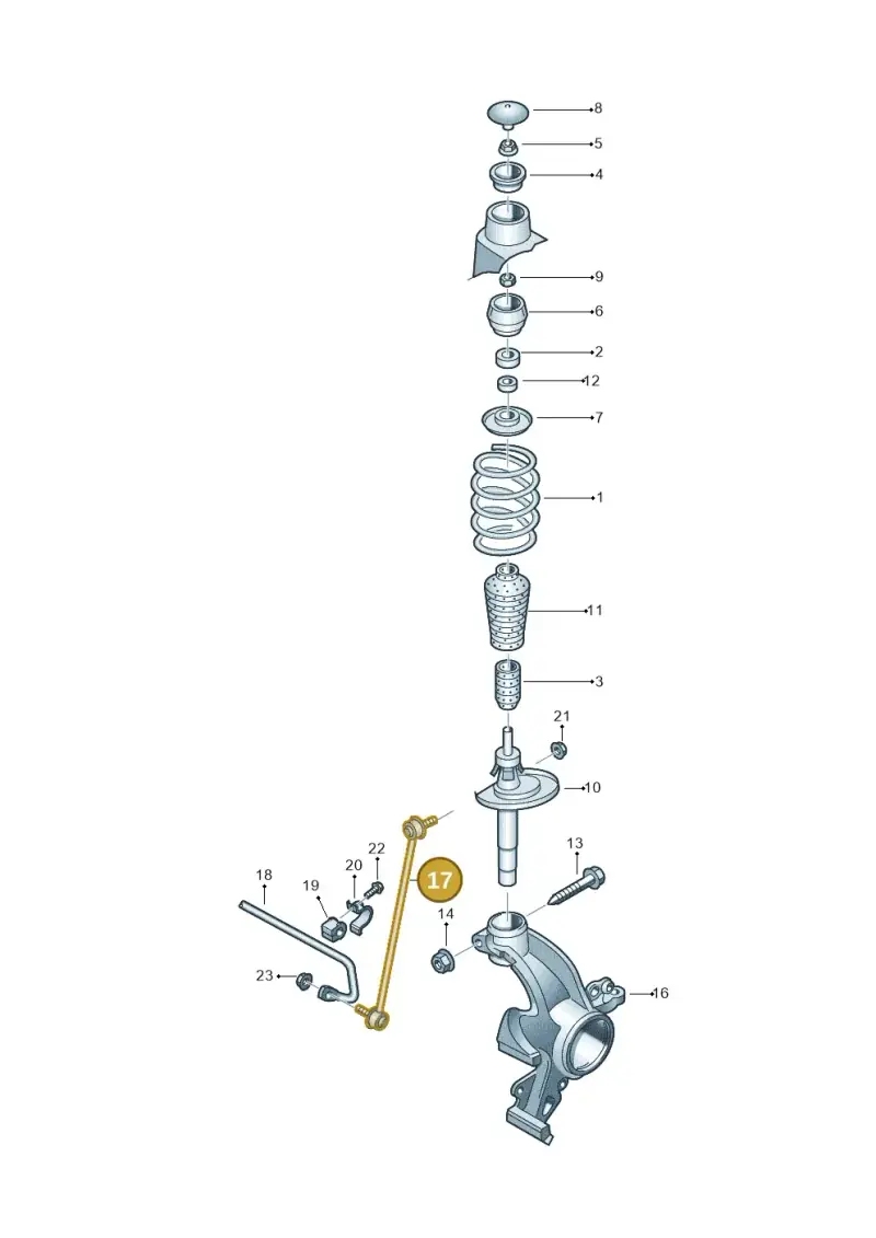 2Q0411315B — Skoda Fabia (2014-2022) diagram 797411000, position 17